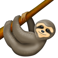 Image of a sloth emoji
